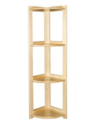 Regál rohový ažurový - výška 163 cm, masiv borovice