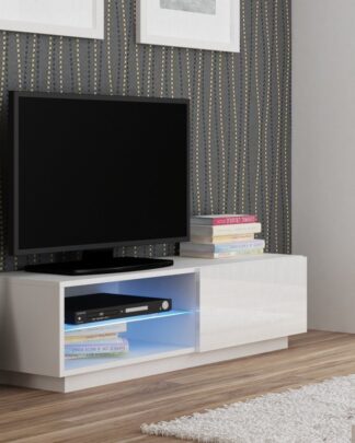 LIVO RTV-120S televizní stolek stojící, bílá