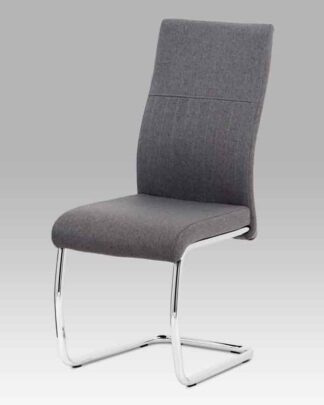 Jídelní židle DCL-450 GREY2, šedá látka/kov chrom