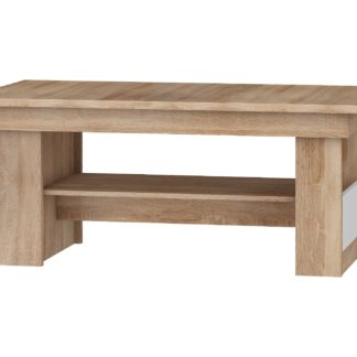 Konferenční stolek MAXIMUS 16, dub sonoma/bílý lesk