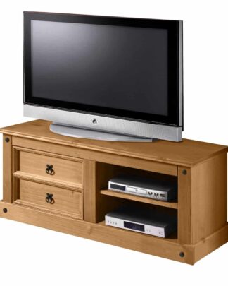 TV stolek CORONA, masiv borovice, vosk