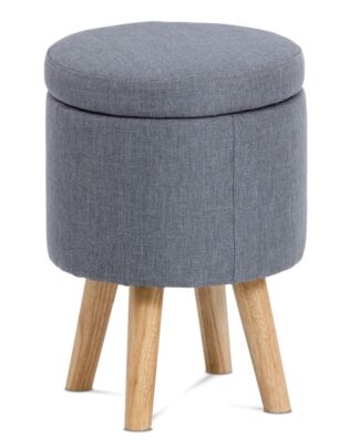 Taburet s úložným prostorem TAB-101 GREY2
