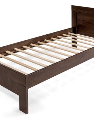 Postel WOODY CLASSIC 90x200 bez roštu, masiv buk/wenge