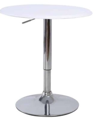 BRANY BAROVY STOL BIELY+CHROM HC-142