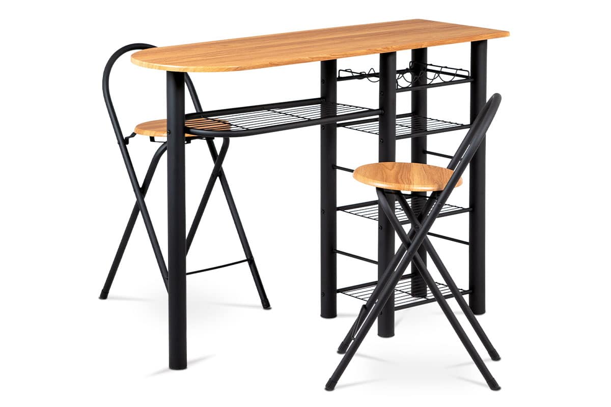 Snídaňový set 1+2 AUB-2000 OAK, dub/černá