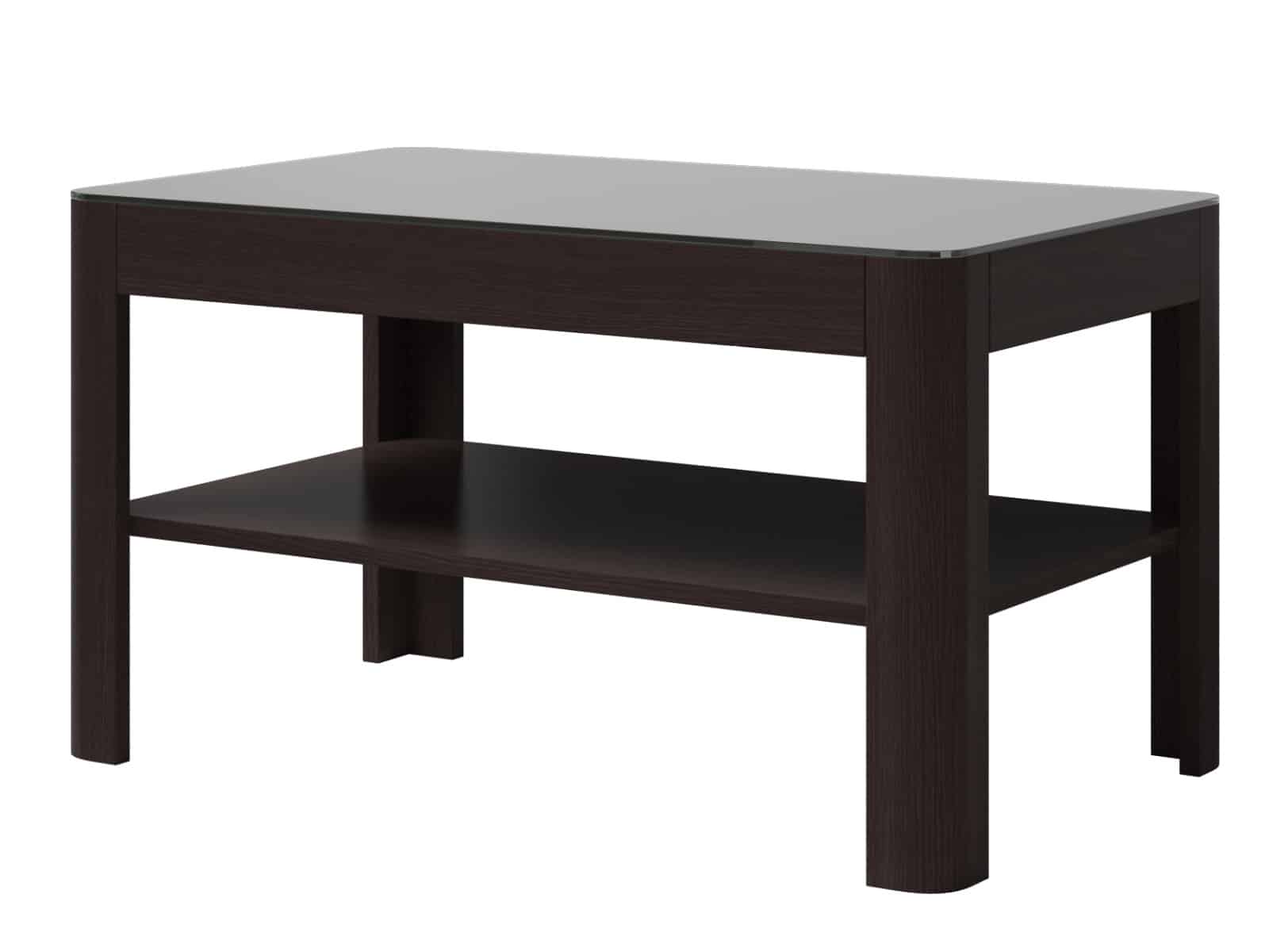 TOGO konferenční stolek TYP 99, wenge/černé sklo