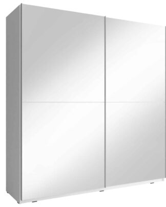 Skříň MIKA III se zrcadlem 150 cm, bílá