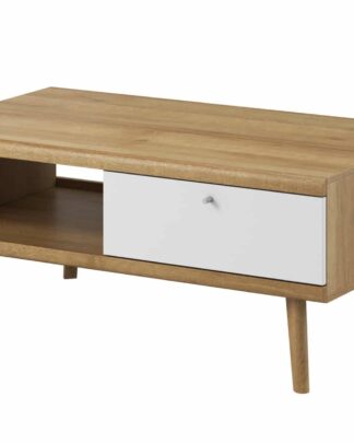 Konferenční stolek PRIMO PL107, dub riviera/bílá