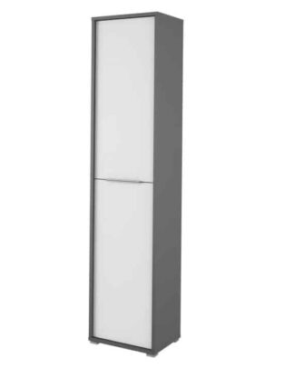 RIOMA vysoká skříň TYP 06, grafit/bílá