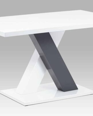 Jídelní stůl 140x80 AT-4005 WT, bílá MDF vysoký lesk
