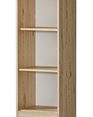 Regál se zásuvkami NIKO 6, dub jasný/bílá