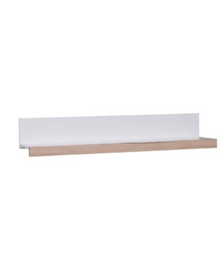 OVIEDO police 135 cm, bílá/dub san remo světlý