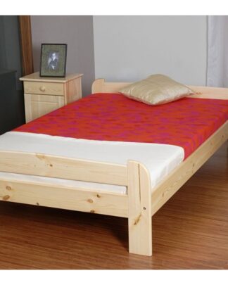 Postel ANIA 120x200 cm s roštem, masiv borovice/moření: