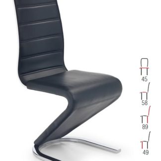 Židle K-194, černá/bílá