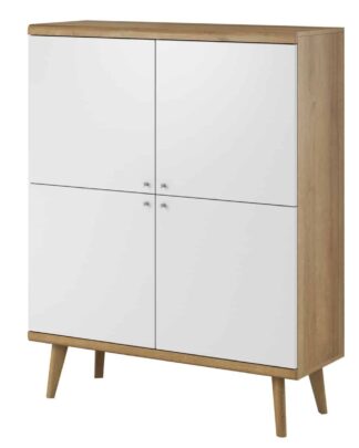 Komoda PRIMO PK107, dub riviera/bílá