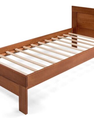 Postel WOODY CLASSIC 90x200 bez roštu, masiv buk/třešeň