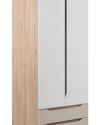 SMARTY SM-05 skříň 2-dveřová, buk/bílá/champagne