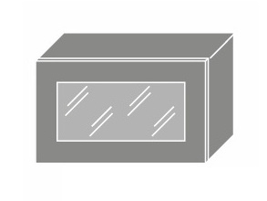 EMPORIUM, skříňka horní prosklená W4bs 60 WKF, korpus: jersey, barva: grey stone