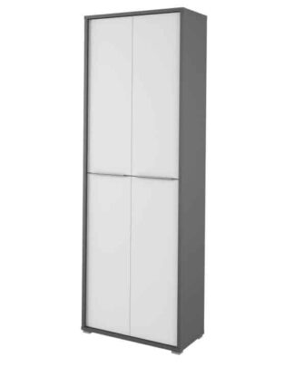 RIOMA vysoká skříň TYP 05, grafit/bílá