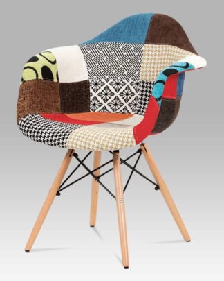 Jídelní židle CT-755 PW2, patchwork/masiv buk