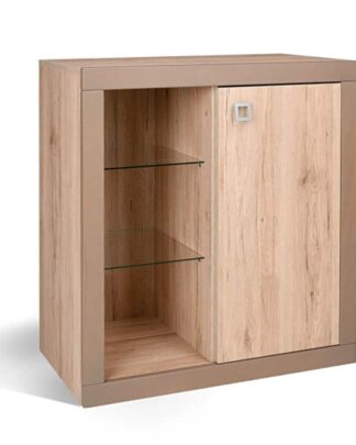 Komoda WOOD W85, dub san remo/latte