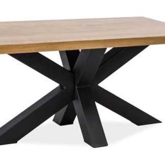 Konferenční stolek CROSS B, dýha dub/černá