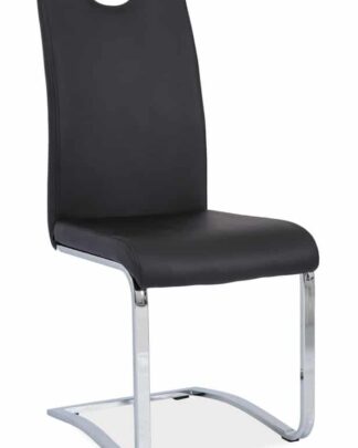 Jídelní čalouněná židle H-790, černá