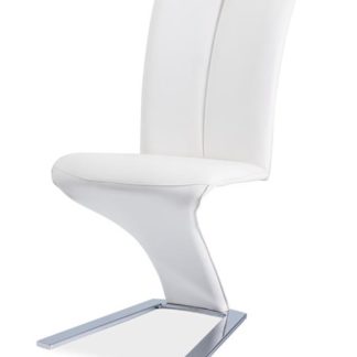 Jídelní čalouněná židle H-040, bílá