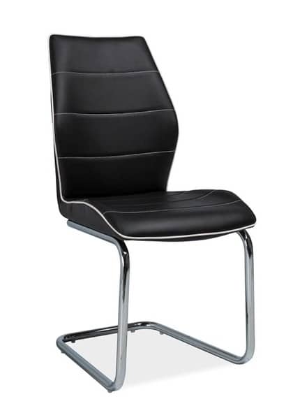 Jídelní čalouněná židle H-331, černá