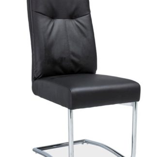 Čalouněná židle H-340, černá