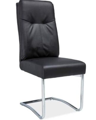 Čalouněná židle H-340, černá