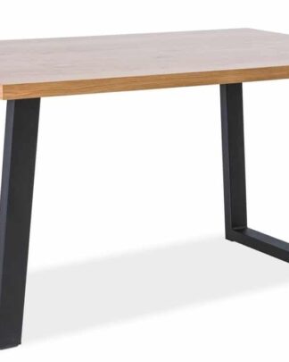 Jídelní stůl VALENTINO 180x90, dub/černá