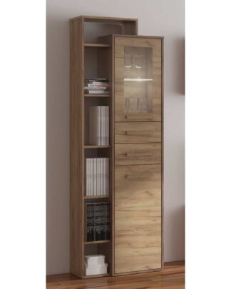 Vitrína L1D2S RIO 27, craft tobaco/craft zlatý