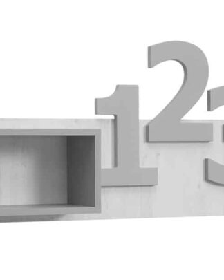 NUMERO POLICE ČISLICE, dub bílý / moca