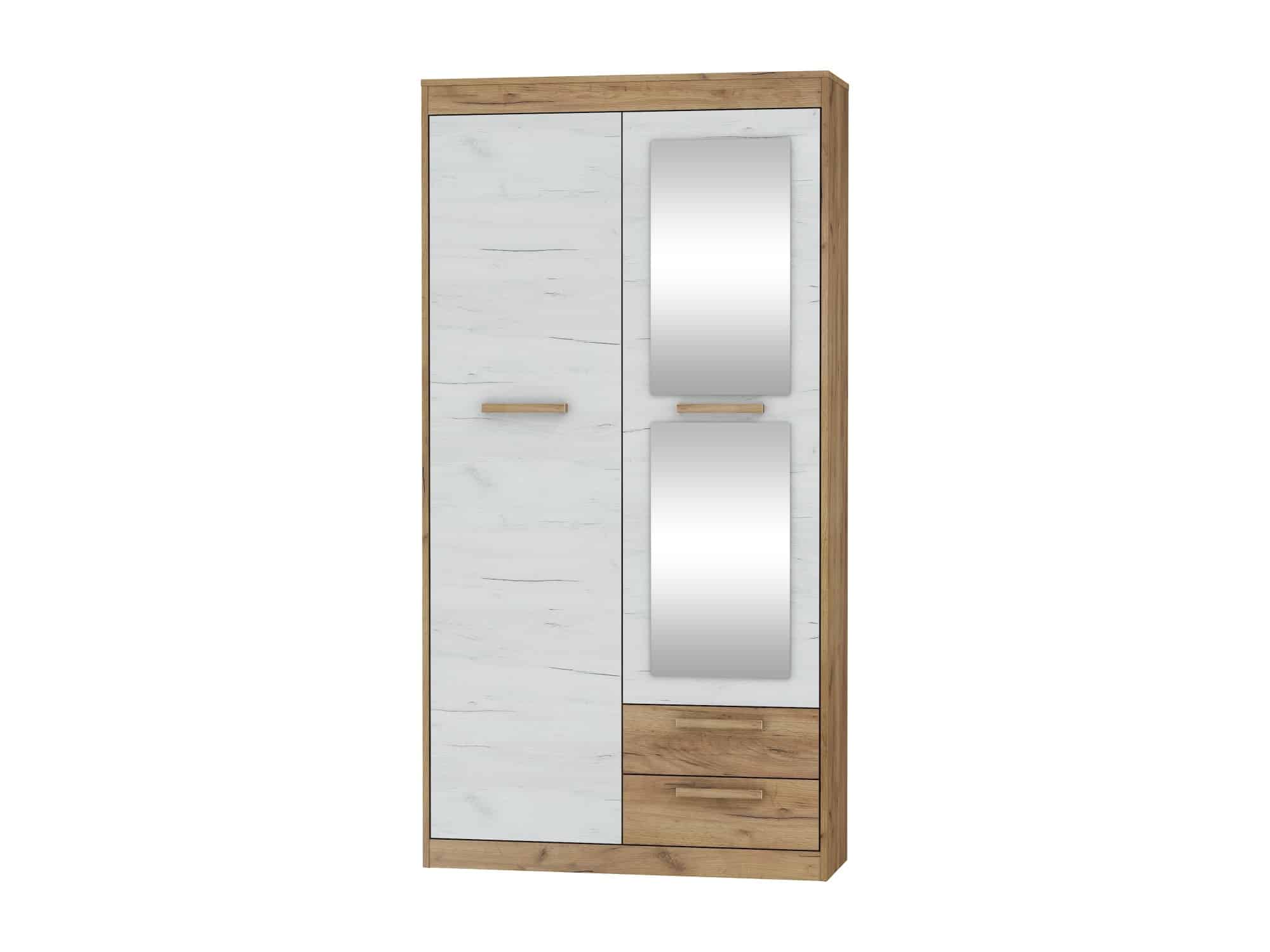 Skříň 2D2S MAXIMUS 04, craft zlatý/craft bílý