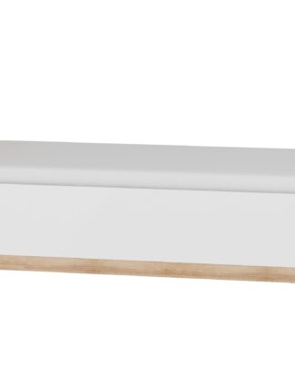 Postel 90x200 MAXIMUS 19, dub sonoma/bílý lesk