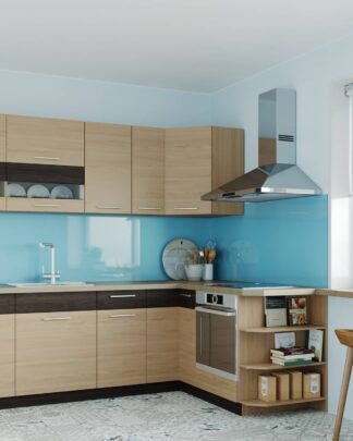 Rohová kuchyně MODENA 250x170, rijeka světlá
