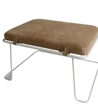 MERANO TABURET YF-S02 HNEDA LATKA+BIELY RAM