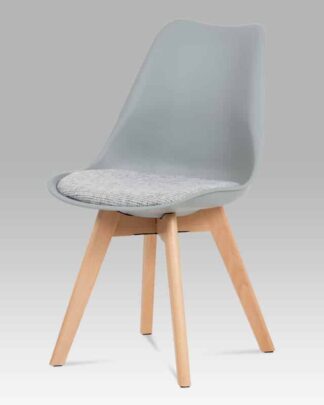 Jídelní židle CT-722 GREY, šedá/buk