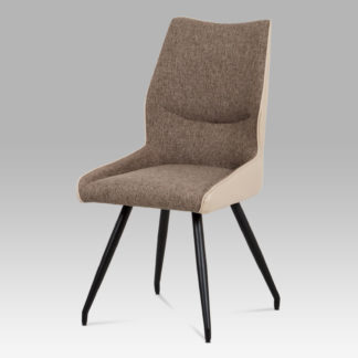 Jídelní židle DCH-351 CAP2, béžová/cappuccino/černá