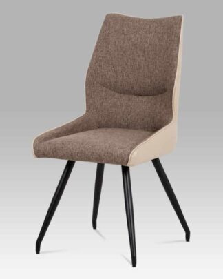 Jídelní židle DCH-351 CAP2, béžová/cappuccino/černá