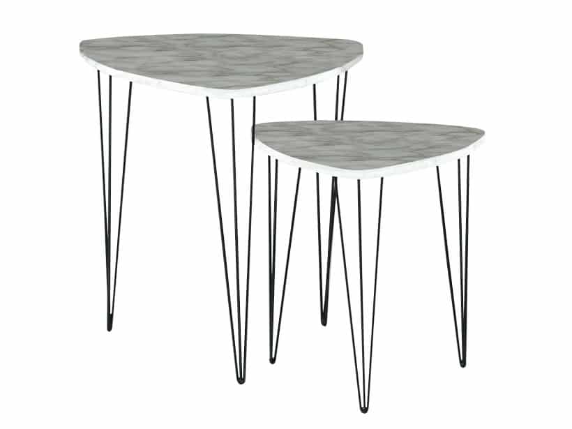 STOFOL 2 PR. STOLIKY LY-N0511 BIELA MDF+KOV
