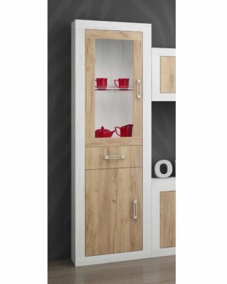 VERIN/14, regál 1DSW, craft bílý/craft zlatý