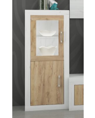 VERIN/16, regál 1DW, craft bílý/craft zlatý