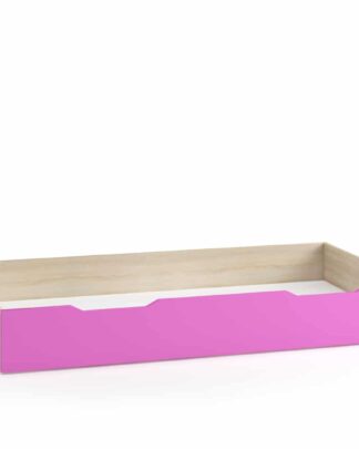 TENUS II úložný prostor pod postel 90 cm, dub sonoma/růžová/bílá