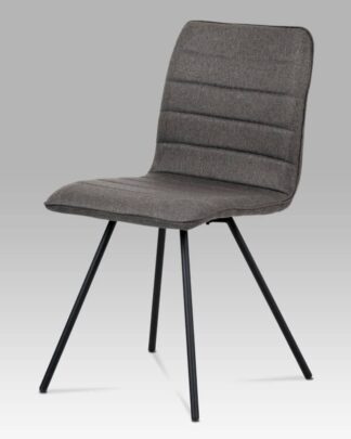 Jídelní židle CT-111 GREY2, šedá látka/černý kov
