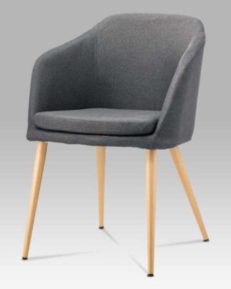 Jídelní židle DCH-131 GREY2, šedá látka/kov buk