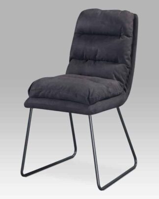 Jídelní židle DCH-255 GREY3, šedá látka/kov šedý
