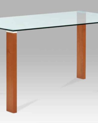 Jídelní stůl 150x90 cm, barva třešeň / sklo BT-6750 TR2 Autronic