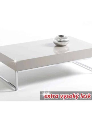 Konferenční stolek LOTTI bílá / chrom Tempo Kondela